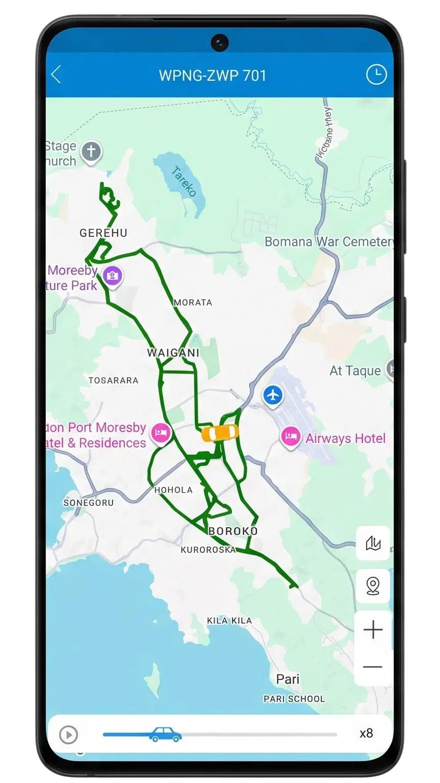 Application mobile de géolocalisation pour smartphone iOS et Android avec alertes en direct